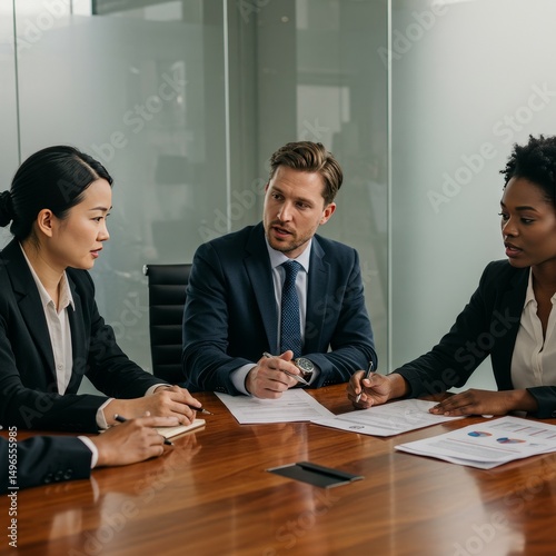Photo Diverse Business Team in Meeting Room
