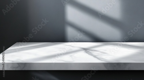 Marble Surface with Light and Shadow