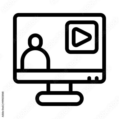 video call line icon
