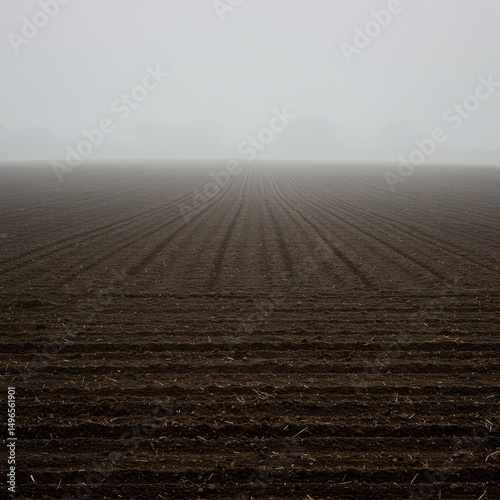 Photo of a Foggy Field