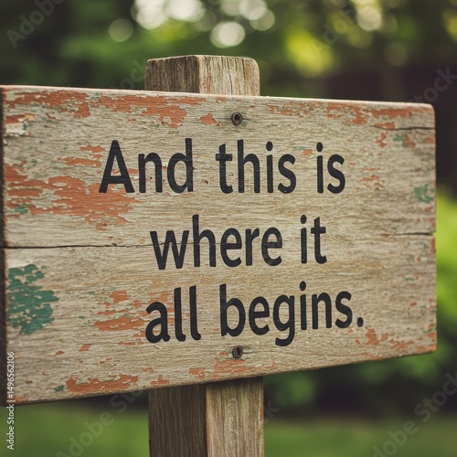 Photo Beginning Sign New Start Origin Genesis