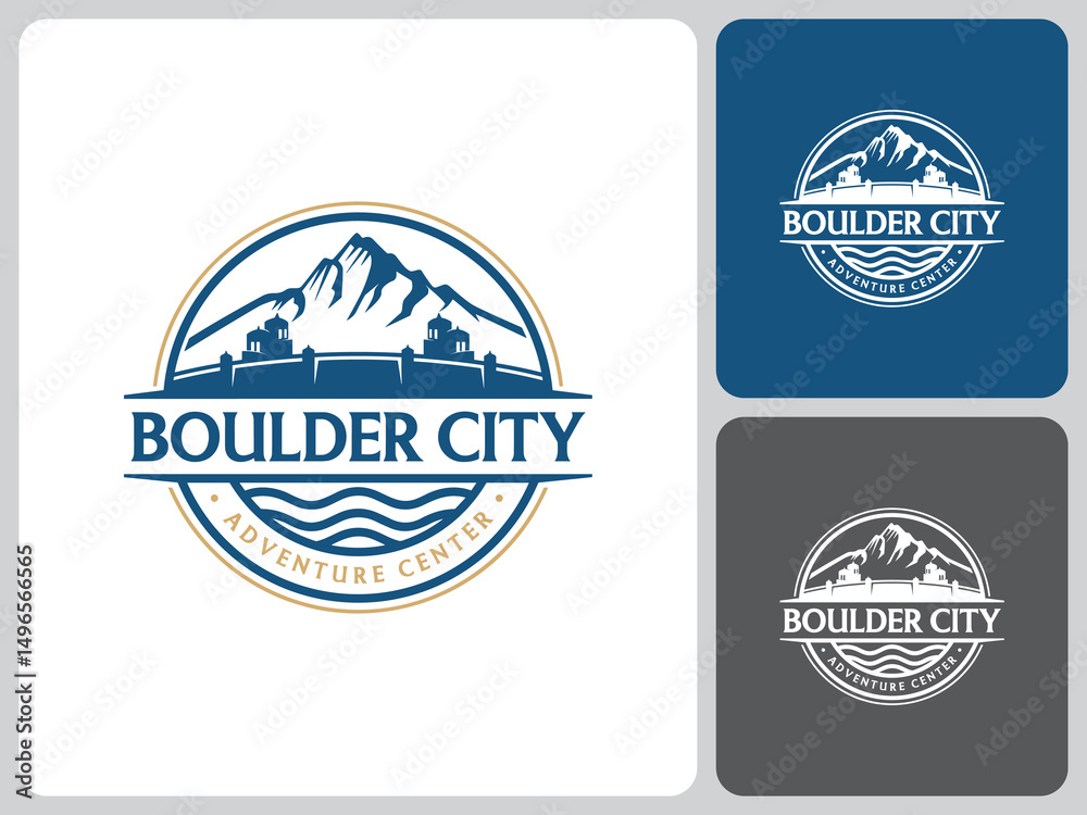 Obraz premium dam logo vector design