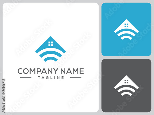 smart home logo vector design