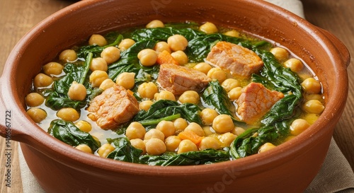 Photo of Chickpea and Spinach Stew With Chorizo