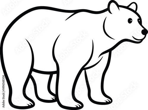 vector illustration of a bear