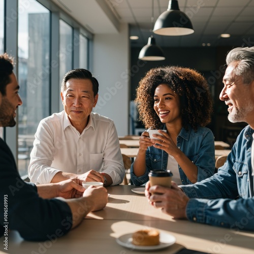 Photo of Diverse Team During Office Coffee Break