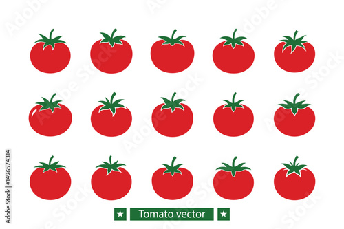 Tomato vector bundle  illustration, Tomato silhouette vector bundle 