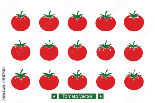 Tomato vector bundle  illustration, Tomato silhouette vector bundle 