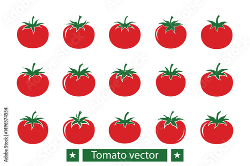 Tomato vector bundle  illustration, Tomato silhouette vector bundle 