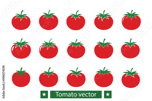 Tomato vector bundle  illustration, Tomato silhouette vector bundle 