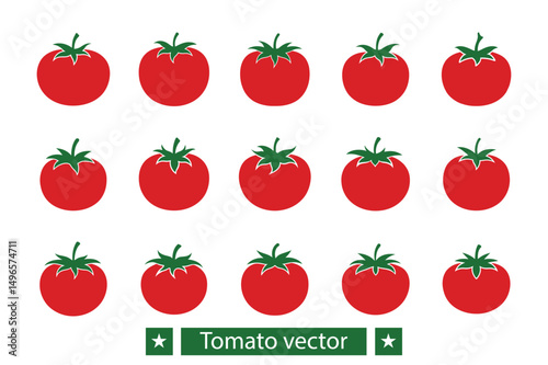 Tomato vector bundle  illustration, Tomato silhouette vector bundle 