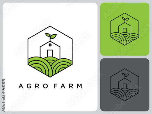 vector logo design agrofarm
