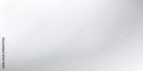 Modern silver foil background with metal mirror texture. Chrome gradient surface with light gloss design art modern