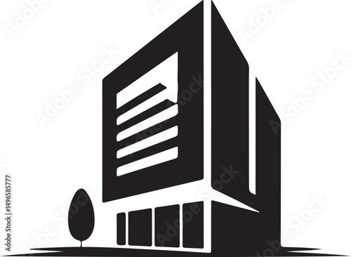 illustration of a logo highrise bilding