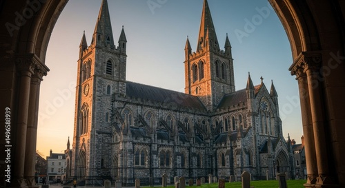 Photo of St Patrick's Cathedral Dublin at Sunset