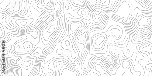  abstract topographic map with contour lines terrain in black and white style,  illustrating elevation changes and geographical features with precision.