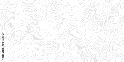 Abstract topography contour map line and modern wavy map line design, digital print terrain lines texture vector white background.	