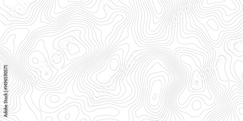 Abstract topography contour map line and modern wavy map line design, digital print terrain lines texture vector white background.	