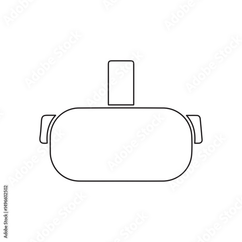 Virtual reality line icon