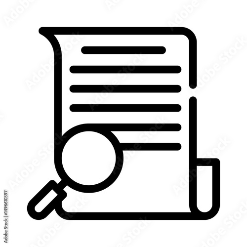 agreement review line icon
