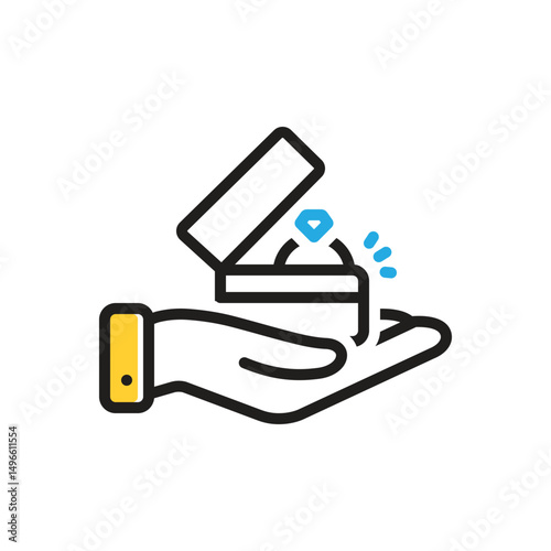 Multi color icon for propose
