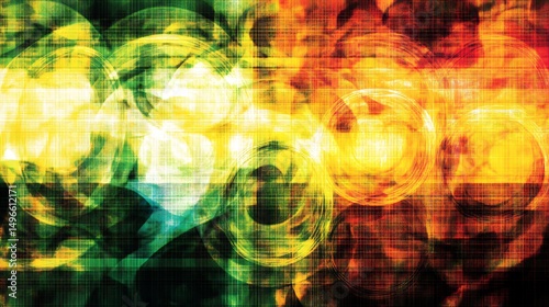 Abstract Colorful Swirls Background.