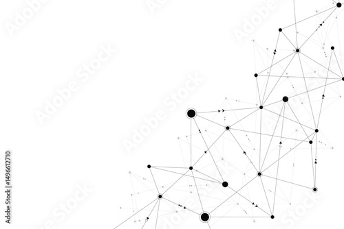 Digital cyber tech communication lines background