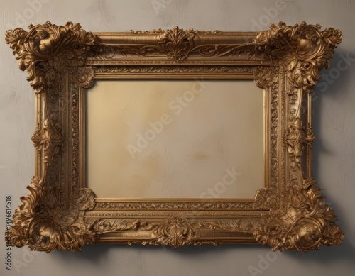 Intricate antique frames, ornate details, gilded accents,  light,  border,  background