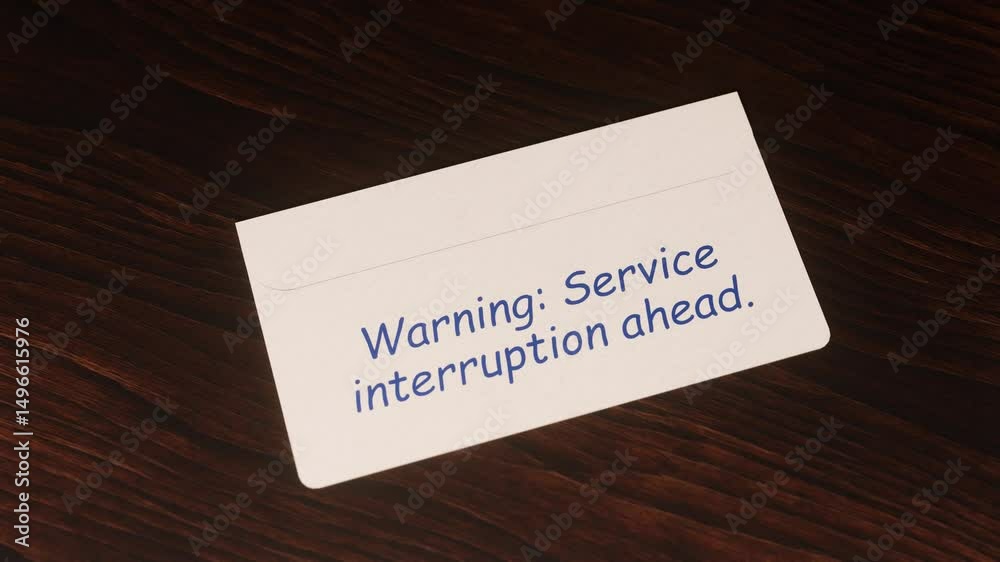 3D Animation of a Message Arriving Under the Door with Text: 3D Animation of a Message Arriving Under the Door with Text: