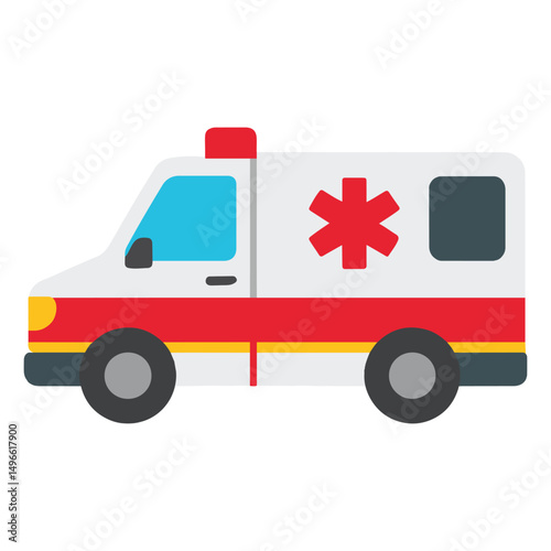 Ambulance medical equipment, Healthcare tools illustration, hospital design sublimation
