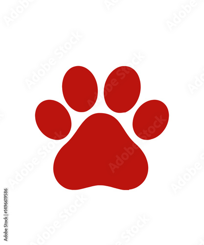 dog paw cat paw pet lover 
