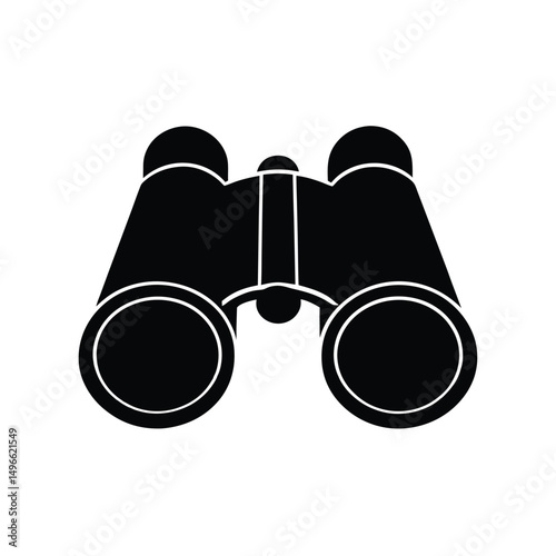 Silhouette of a Binoculars