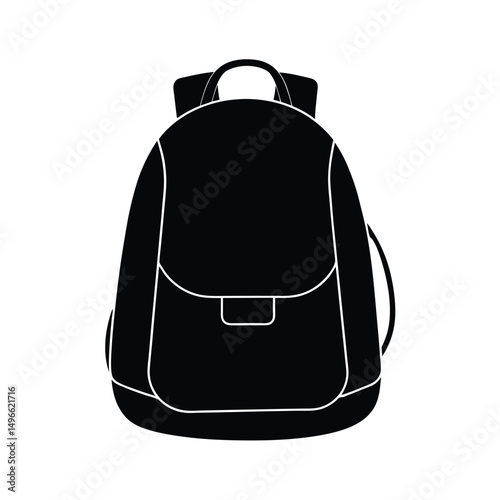 Silhouette of a Backpack
