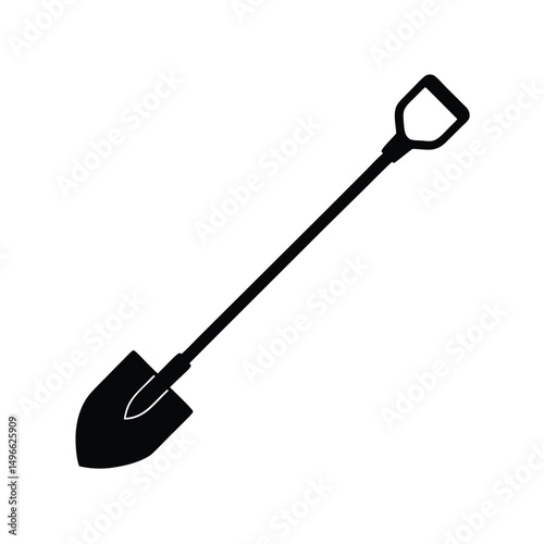 Silhouette of a Shovel