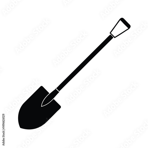 Silhouette of a Shovel