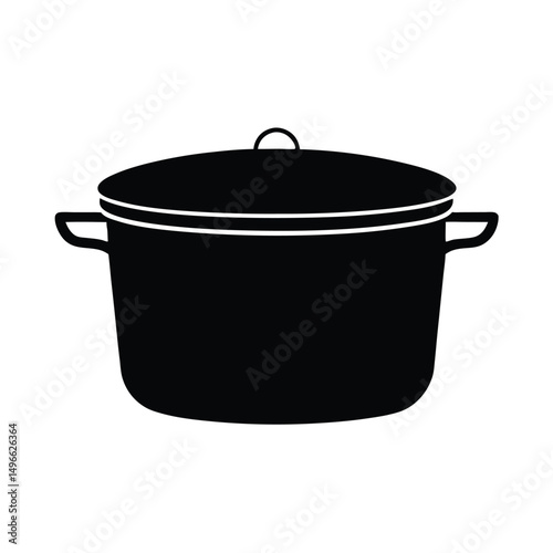 Silhouette of a Cooking pot