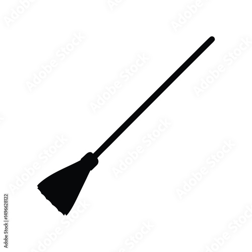 Silhouette of a Broom
