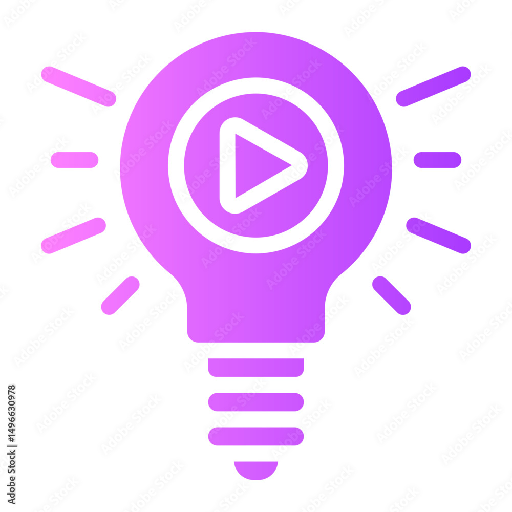 Fototapeta premium idea gradient icon