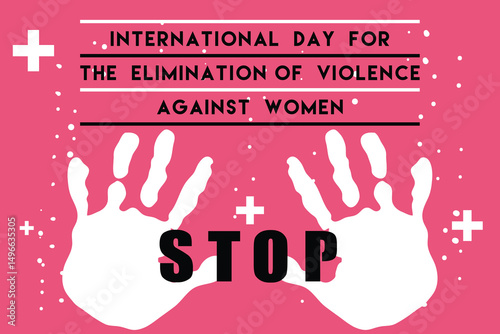 International Day for the Elimination of Violence Against Women Banner and Background Template for November Awareness Campaigns Cards Posters and Placards