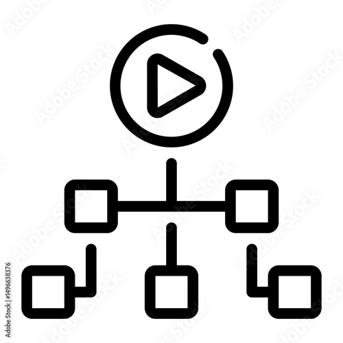 organization line icon