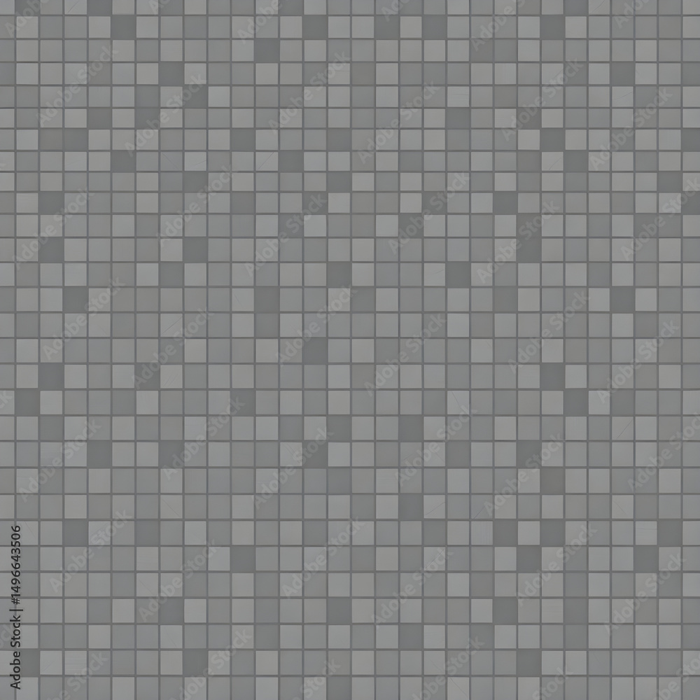 Fototapeta premium Gray square mosaic tile design