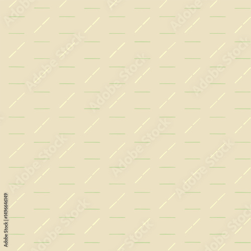 green and yellow hand drawn stripes. folk decorative art. beige repetitive background. vector seamless pattern. geometric fabric swatch. wrapping paper. design template for linen, textile, home decor