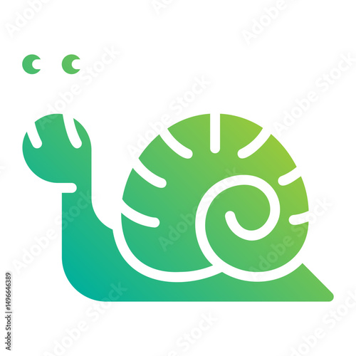 Snail. This is a vector single icon with a solid gradient style. It is suitable for any purpose, such as website design, mobile app design, logo design, etc.