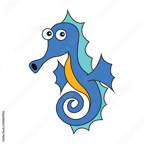 Sea Horse Cartoon