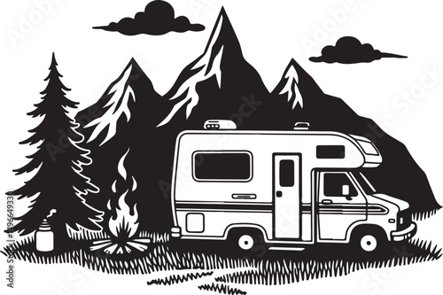 Camping SVG – Tent and Nature Silhouette for Outdoor Projects

Forest Adventure Clipart – Perfect for Hiking & Travel Designs

Campfire Vector – Outdoor Night Scene for DIY Crafts

Backpacking SVG – E