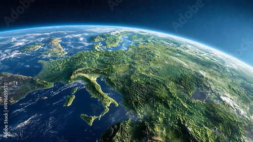 Europe Earth View Globe Planet