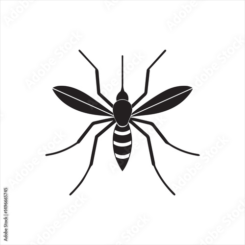 Animal Mosquito silhouette vector illustrator