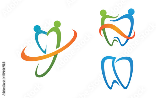 Dental Medical Care Logo icon vector design template v.79