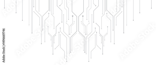 Vector abstract digital technology with line digital technological for web banner background