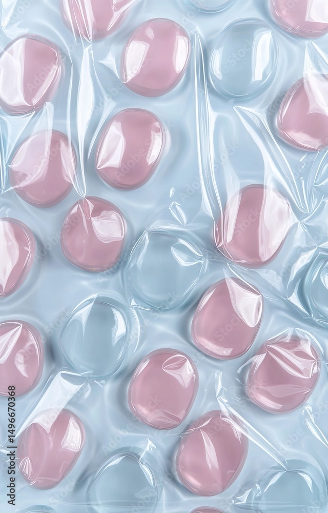 Fototapeta premium pink and white pills